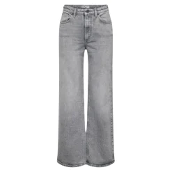 Onljuicy Hw Wide Leg Rea707 Dnm Noos gris en coton Lola