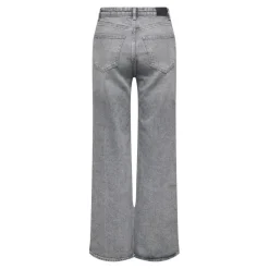 Onljuicy Hw Wide Leg Rea707 Dnm Noos gris en coton Lola