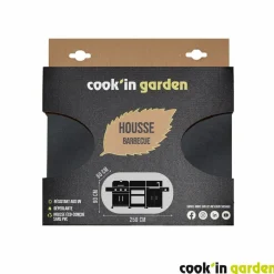 Pack Barbecue gaz FIDGI 3 Brûleurs avec desserte et évier avec Housse et Coffret 3 pièces aimantés
