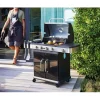 Pack Barbecue gaz FIDGI 4 Brûleurs réchaud latéral et desserte avec Housse et Coffret 3 pièces aimantés