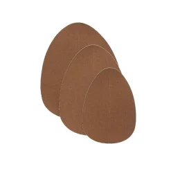 Pack de 3 paires de coques fines adhésives et cache tétons Marron Bye Bra en coton