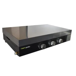 Pack Plancha gaz à poser FINESTA 3 Brûleurs avec capot, Housse barbecue et plancha à poser et Kit cuisson plancha