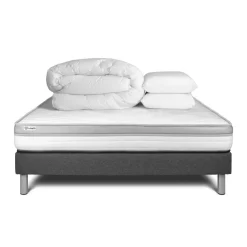 Pack prêt a dormir VITAL RELAX sommier Kit gris