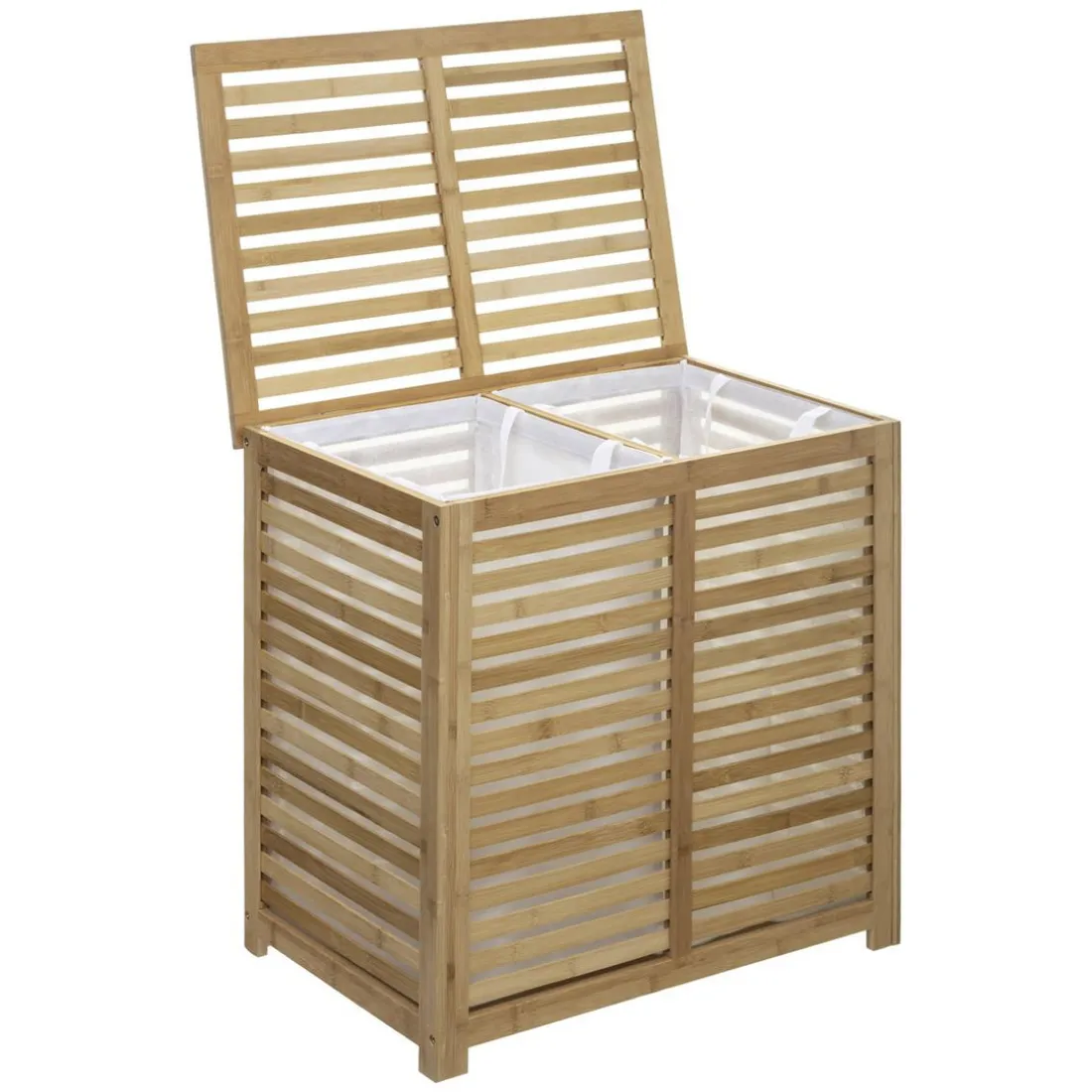 Panier à linge double 50L