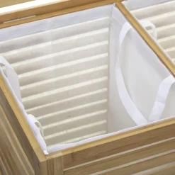 Panier à linge double 50L