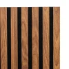 Panneau décoratif mural Colva bois foncé marron