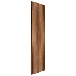 Panneau décoratif mural Colva bois foncé marron