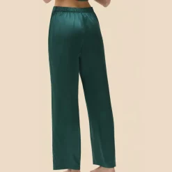 Pantalon - Emeraude vert en soie