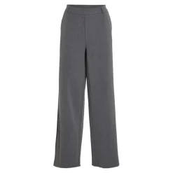 Pantalon à jambe large gris