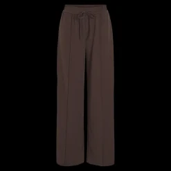 Pantalon à jambe large marron foncé
