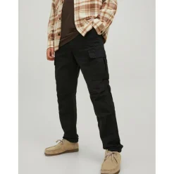 Pantalon cargo Carrot Fit Noir en coton