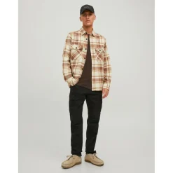 Pantalon cargo Carrot Fit Noir en coton