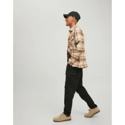 Pantalon cargo Carrot Fit Noir en coton