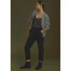 Pantalon cargo CASTELLA noir en coton