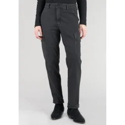 Pantalon cargo CASTELLA noir en coton