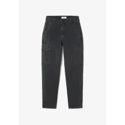Pantalon cargo CASTELLA noir en coton