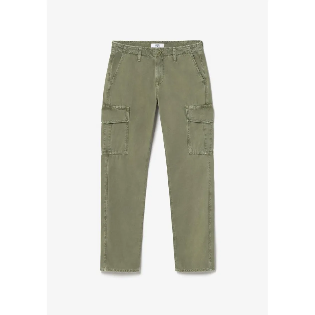 Pantalon cargo Castellas kaki vert en coton