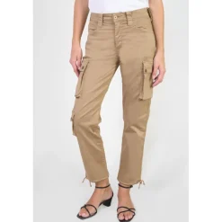 Pantalon cargo JOW beige en coton Pia