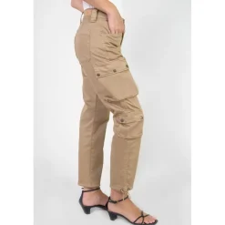 Pantalon cargo JOW beige en coton Pia
