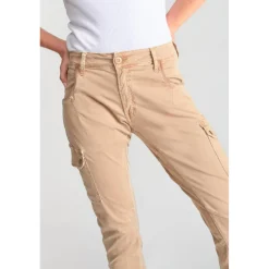 Pantalon cargo RIVERA camel en coton
