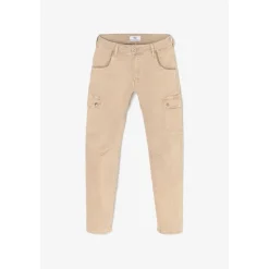 Pantalon cargo RIVERA camel en coton