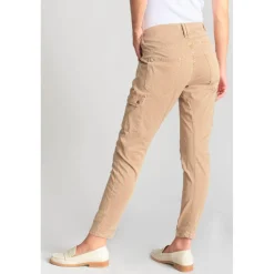 Pantalon cargo RIVERA camel en coton