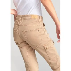 Pantalon cargo RIVERA camel en coton