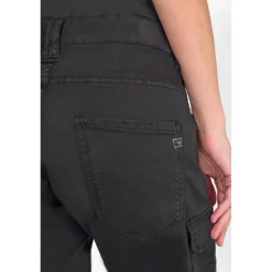 Pantalon cargo RIVERA noir Juno en coton