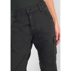 Pantalon cargo RIVERA noir Juno en coton