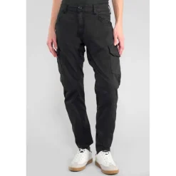 Pantalon cargo RIVERA noir Juno en coton