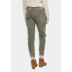 Pantalon cargo RIVERA vert en coton