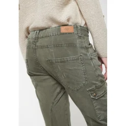 Pantalon cargo RIVERA vert en coton