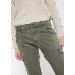 Pantalon cargo RIVERA vert en coton