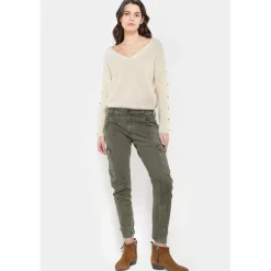 Pantalon cargo RIVERA vert en coton