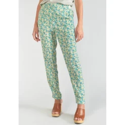 Pantalon carotte RANI bleu