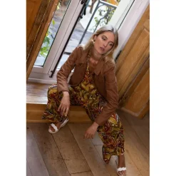 Pantalon Cécilia multicolore en viscose