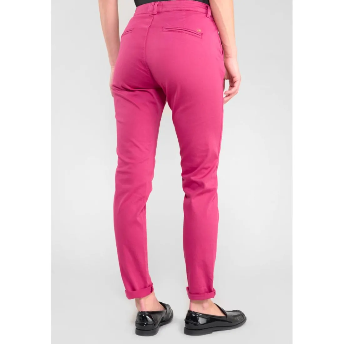 Pantalon chino DYLI 6 rose Jade en coton
