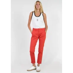 Pantalon chino DYLI 7 rouge Daisy