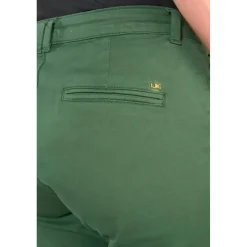 Pantalon chino DYLI 6 vert Willa en coton
