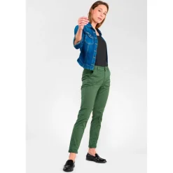 Pantalon chino DYLI 6 vert Willa en coton
