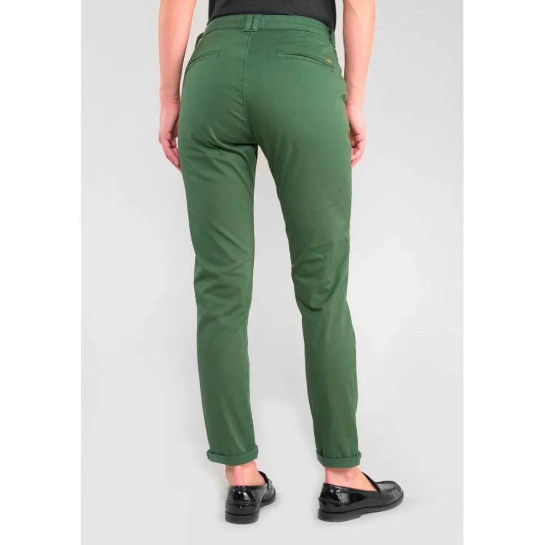 Pantalon chino DYLI 6 vert Willa en coton