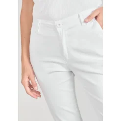 Pantalon chino Dyli3 blanc en coton