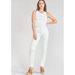 Pantalon chino Dyli3 blanc en coton