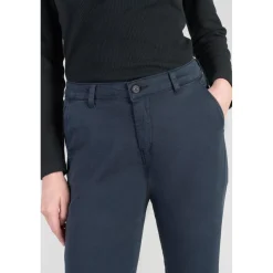 Pantalon chino Dyli4 bleu nuit en coton