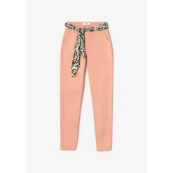 Pantalon chino Dyli3 pêche blanc en coton