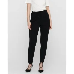 Pantalon Cordon d'attache noir en viscose Jade