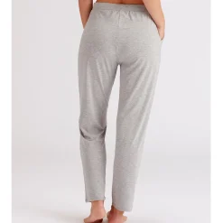 Pantalon de détente gris en coton