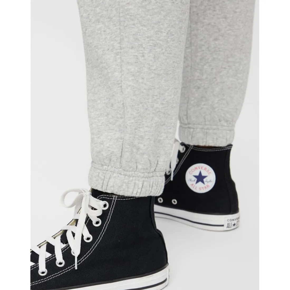 Pantalon de survêtement gris en coton Alma