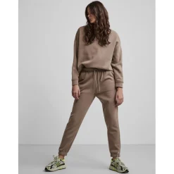 Pantalon de survêtement marron en coton