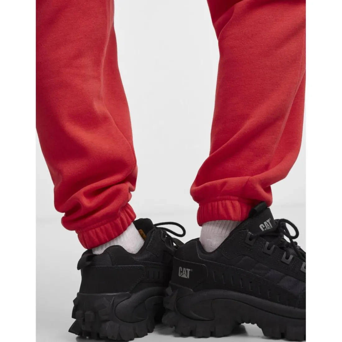 Pantalon de survêtement rouge en coton Zola